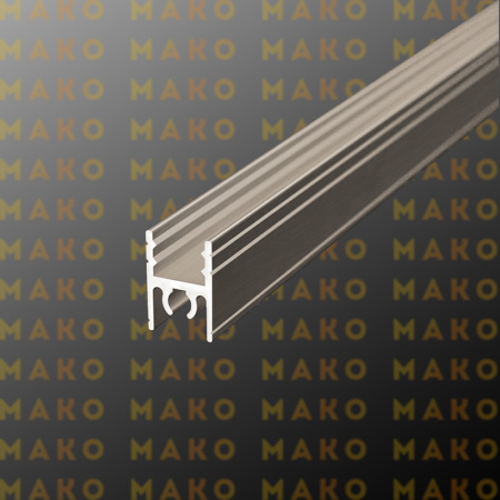 Профиль горизонтальный верхний MS210 Шампань браш (A59)